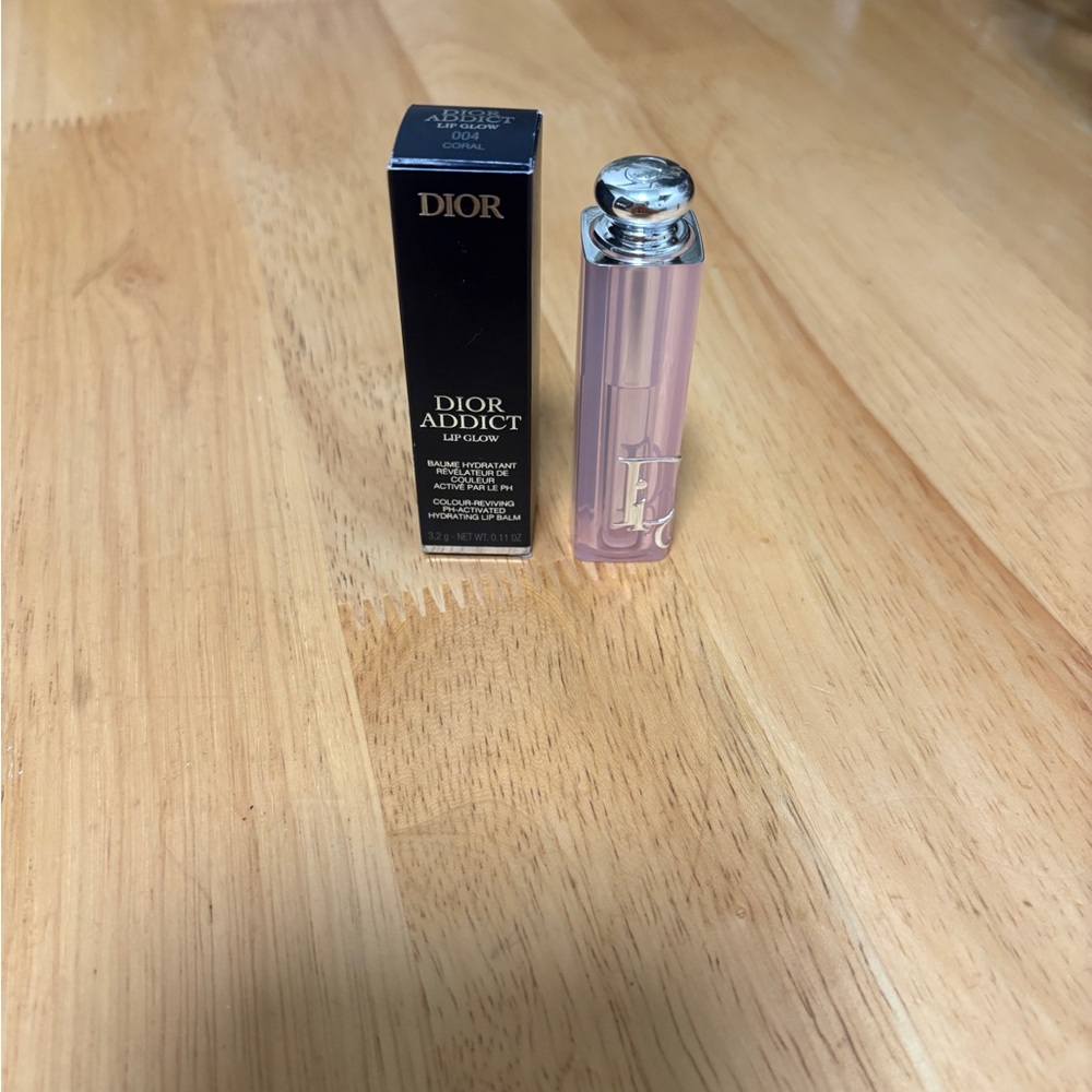 Dior Addict Lip Glow Colour-Reviving PH Activated Lip Balm~004 Coral ~ BNIB REAL